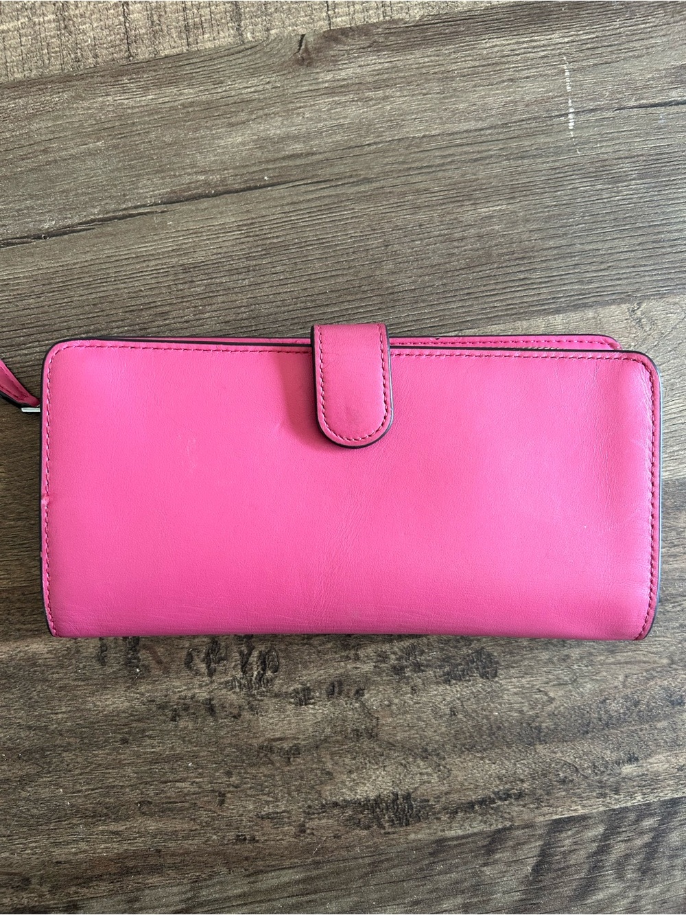 Coach Pink Leather Slim Wallet Silver Hardware - Picture 2 of 13